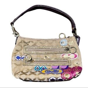 Coach Poppy Shoulder Bag Beige Khaki